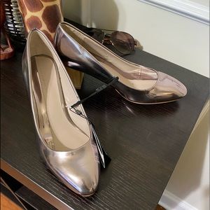 Zara Metallic Pump Size 39 US 8